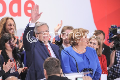 Wieczór wyborczy Bronisława Komorowskiego w Warszawie