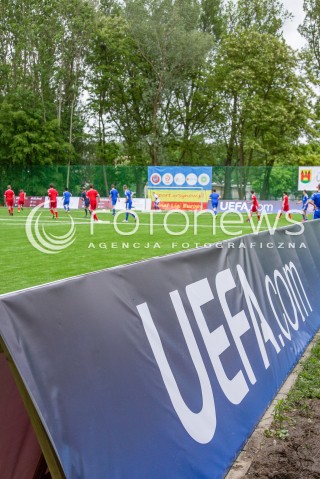  27.05.2015 WARSZAWA URSYNOW<br />OTWARCIE REMONTOWANEGO BOISKA MODERNIZOWANEGO PRZEZ UEFA<br />N/Z NOWE BOISKO MECZ NA NOWYM BOISKU PO CEREMONII OTWARCIA LOGO UEFA<br /> 