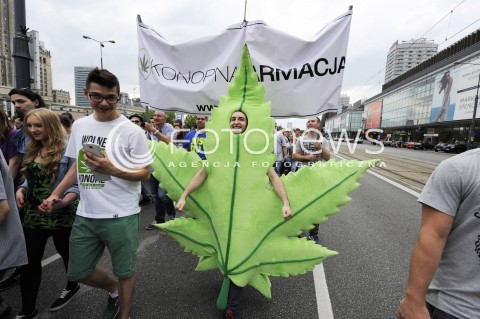 Marsz wyzwolenia konopi w Warszawie