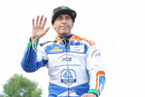  31.05.2015 RZESZOW <br />ZUZEL PGE SPEEDWAY EKSTRALIGA SEASON 2015 <br />MECZ PGE STAL RZESZOW - UNIA TARNOW <br />N/Z GREG HANCOCK SYLWETKA<br /> 