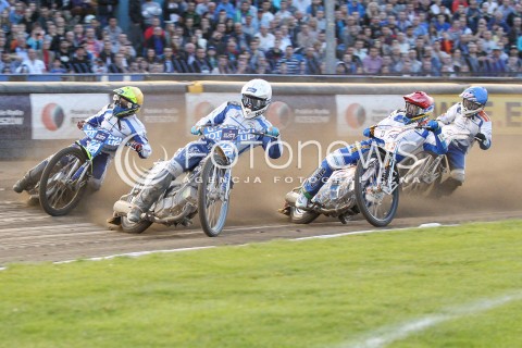  31.05.2015 RZESZOW <br />ZUZEL PGE SPEEDWAY EKSTRALIGA SEASON 2015 <br />MECZ PGE STAL RZESZOW - UNIA TARNOW <br />N/Z BIEG NR8: PETER KILDEMAND (CZERWONY), ARTUR MROCZKA (BIALY), KRYSTIAN REMPALA (NIEBIESKI), KENNETH BJERRE (ZOLTY) <br /> 