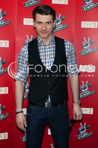  03.06.2015 WARSZAWA TVP2<br />SPOTKANIE Z TRENERAMI VI EDYCJI THE VOICE OF POLAND<br />N/Z TOMASZ KAMMEL<br /> 