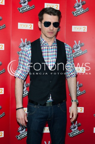  03.06.2015 WARSZAWA TVP2<br />SPOTKANIE Z TRENERAMI VI EDYCJI THE VOICE OF POLAND<br />N/Z TOMASZ KAMMEL<br /> 