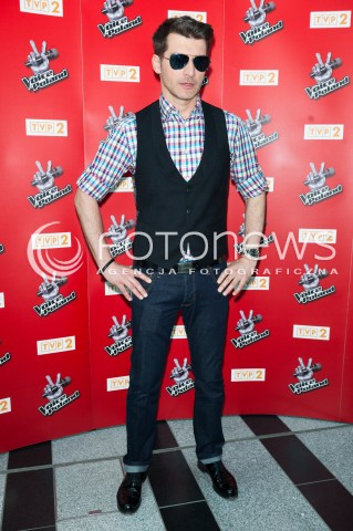  03.06.2015 WARSZAWA TVP2<br />SPOTKANIE Z TRENERAMI VI EDYCJI THE VOICE OF POLAND<br />N/Z TOMASZ KAMMEL<br /> 