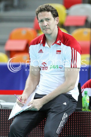  05.06.2015 CZESTOCHOWA<br />SIATKOWKA MEZCZYZN LIGA SWIATOWA 2015 <br />FIVB VOLLEYBALL WORLD LEAGUE 2015 <br />MECZ POLSKA - IRAN ( POLAND - IRAN ) <br />N/Z STEPHANE ANTIGA TRENER ( HEAD COACH ) SYLWETKA <br /> 