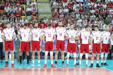  05.06.2015 CZESTOCHOWA<br />SIATKOWKA MEZCZYZN LIGA SWIATOWA 2015 <br />FIVB VOLLEYBALL WORLD LEAGUE 2015 <br />MECZ POLSKA - IRAN ( POLAND - IRAN ) <br />N/Z PIOTR NOWAKOWSKI ANDRZEJ WRONA MATEUSZ MIKA MATEUSZ BIENIEK MARCIN MOZDZONEK BARTOSZ BEDNORZ FABIAN DRZYZGA RAFAL BUSZEK JAKUB JAROSZ <br /> 