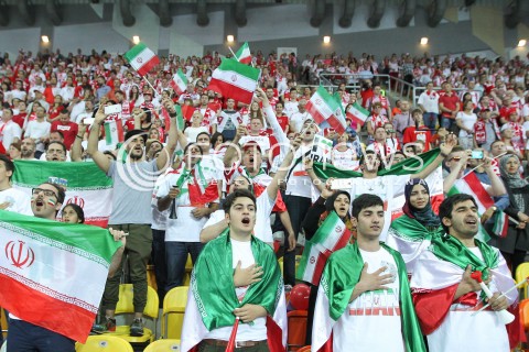  05.06.2015 CZESTOCHOWA<br />SIATKOWKA MEZCZYZN LIGA SWIATOWA 2015 <br />FIVB VOLLEYBALL WORLD LEAGUE 2015 <br />MECZ POLSKA - IRAN ( POLAND - IRAN ) <br />N/Z KIBICE IRANU DOPING EMOCJE IRAN<br /> 