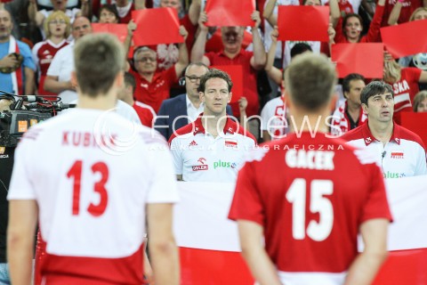  05.06.2015 CZESTOCHOWA<br />SIATKOWKA MEZCZYZN LIGA SWIATOWA 2015 <br />FIVB VOLLEYBALL WORLD LEAGUE 2015 <br />MECZ POLSKA - IRAN ( POLAND - IRAN ) <br />N/Z STEPHANE ANTIGA TRENER ( HEAD COACH ) PHILIPPE BLAIN II TRENER ( ASSISTANT COACH ) HYMN KIBICE DOPING<br /> 