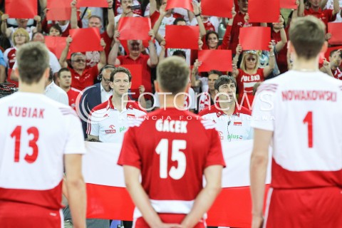  05.06.2015 CZESTOCHOWA<br />SIATKOWKA MEZCZYZN LIGA SWIATOWA 2015 <br />FIVB VOLLEYBALL WORLD LEAGUE 2015 <br />MECZ POLSKA - IRAN ( POLAND - IRAN ) <br />N/Z STEPHANE ANTIGA TRENER ( HEAD COACH ) PHILIPPE BLAIN II TRENER ( ASSISTANT COACH ) HYMN KIBICE DOPING<br /> 