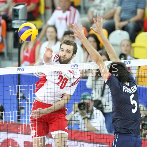  05.06.2015 CZESTOCHOWA<br />SIATKOWKA MEZCZYZN LIGA SWIATOWA 2015 <br />FIVB VOLLEYBALL WORLD LEAGUE 2015 <br />MECZ POLSKA - IRAN ( POLAND - IRAN ) <br />N/Z MATEUSZ MIKA <br /> 