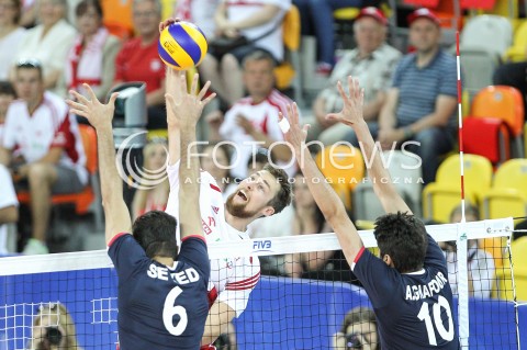  05.06.2015 CZESTOCHOWA<br />SIATKOWKA MEZCZYZN LIGA SWIATOWA 2015 <br />FIVB VOLLEYBALL WORLD LEAGUE 2015 <br />MECZ POLSKA - IRAN ( POLAND - IRAN ) <br />N/Z MICHAL KUBIAK <br /> 