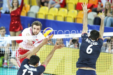  05.06.2015 CZESTOCHOWA<br />SIATKOWKA MEZCZYZN LIGA SWIATOWA 2015 <br />FIVB VOLLEYBALL WORLD LEAGUE 2015 <br />MECZ POLSKA - IRAN ( POLAND - IRAN ) <br />N/Z MATEUSZ MIKA <br /> 