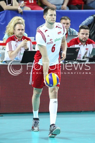  05.06.2015 CZESTOCHOWA<br />SIATKOWKA MEZCZYZN LIGA SWIATOWA 2015 <br />FIVB VOLLEYBALL WORLD LEAGUE 2015 <br />MECZ POLSKA - IRAN ( POLAND - IRAN ) <br />N/Z BARTOSZ KUREK SYLWETKA <br /> 