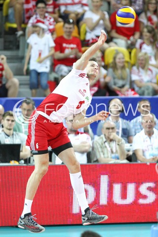  05.06.2015 CZESTOCHOWA<br />SIATKOWKA MEZCZYZN LIGA SWIATOWA 2015 <br />FIVB VOLLEYBALL WORLD LEAGUE 2015 <br />MECZ POLSKA - IRAN ( POLAND - IRAN ) <br />N/Z BARTOSZ KUREK SYLWETKA <br /> 