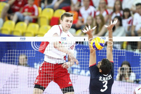  05.06.2015 CZESTOCHOWA<br />SIATKOWKA MEZCZYZN LIGA SWIATOWA 2015 <br />FIVB VOLLEYBALL WORLD LEAGUE 2015 <br />MECZ POLSKA - IRAN ( POLAND - IRAN ) <br />N/Z MATEUSZ BIENIEK <br /> 