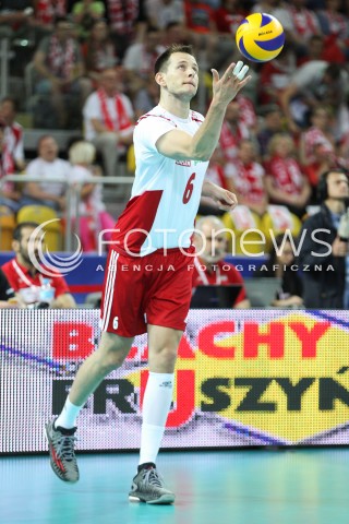  05.06.2015 CZESTOCHOWA<br />SIATKOWKA MEZCZYZN LIGA SWIATOWA 2015 <br />FIVB VOLLEYBALL WORLD LEAGUE 2015 <br />MECZ POLSKA - IRAN ( POLAND - IRAN ) <br />N/Z BARTOSZ KUREK SYLWETKA <br /> 
