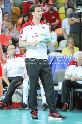 05.06.2015 CZESTOCHOWA<br />SIATKOWKA MEZCZYZN LIGA SWIATOWA 2015 <br />FIVB VOLLEYBALL WORLD LEAGUE 2015 <br />MECZ POLSKA - IRAN ( POLAND - IRAN ) <br />N/Z STEPHANE ANTIGA TRENER ( HEAD COACH ) SYLWETKA <br /> 