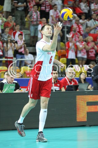  05.06.2015 CZESTOCHOWA<br />SIATKOWKA MEZCZYZN LIGA SWIATOWA 2015 <br />FIVB VOLLEYBALL WORLD LEAGUE 2015 <br />MECZ POLSKA - IRAN ( POLAND - IRAN ) <br />N/Z BARTOSZ KUREK SYLWETKA <br /> 
