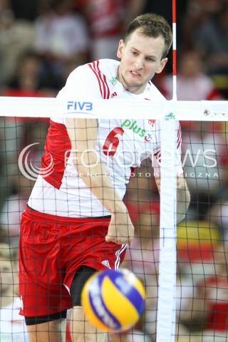  05.06.2015 CZESTOCHOWA<br />SIATKOWKA MEZCZYZN LIGA SWIATOWA 2015 <br />FIVB VOLLEYBALL WORLD LEAGUE 2015 <br />MECZ POLSKA - IRAN ( POLAND - IRAN ) <br />N/Z BARTOSZ KUREK SYLWETKA ATAK<br /> 