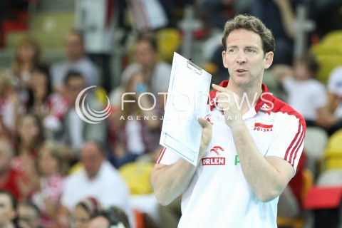  05.06.2015 CZESTOCHOWA<br />SIATKOWKA MEZCZYZN LIGA SWIATOWA 2015 <br />FIVB VOLLEYBALL WORLD LEAGUE 2015 <br />MECZ POLSKA - IRAN ( POLAND - IRAN ) <br />N/Z STEPHANE ANTIGA TRENER ( HEAD COACH ) SYLWETKA <br /> 
