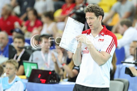  05.06.2015 CZESTOCHOWA<br />SIATKOWKA MEZCZYZN LIGA SWIATOWA 2015 <br />FIVB VOLLEYBALL WORLD LEAGUE 2015 <br />MECZ POLSKA - IRAN ( POLAND - IRAN ) <br />N/Z STEPHANE ANTIGA TRENER ( HEAD COACH ) SYLWETKA <br /> 
