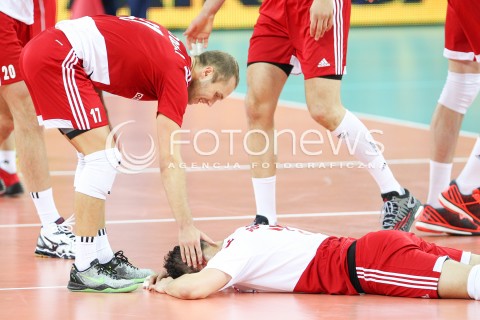  05.06.2015 CZESTOCHOWA<br />SIATKOWKA MEZCZYZN LIGA SWIATOWA 2015 <br />FIVB VOLLEYBALL WORLD LEAGUE 2015 <br />MECZ POLSKA - IRAN ( POLAND - IRAN ) <br />N/Z PAWEL ZATORSKI FABIAN DRZYZGA SMUTEK PORAZKA PRZEGRANA<br /> 