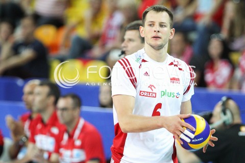 05.06.2015 CZESTOCHOWA<br />SIATKOWKA MEZCZYZN LIGA SWIATOWA 2015 <br />FIVB VOLLEYBALL WORLD LEAGUE 2015 <br />MECZ POLSKA - IRAN ( POLAND - IRAN ) <br />N/Z BARTOSZ KUREK SYLWETKA <br /> 