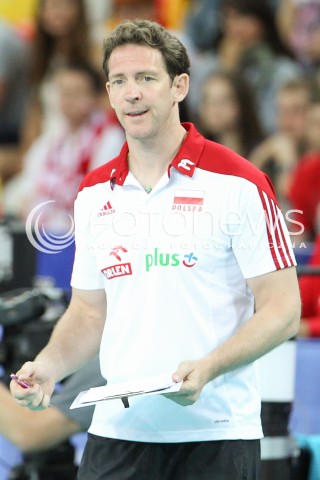  05.06.2015 CZESTOCHOWA<br />SIATKOWKA MEZCZYZN LIGA SWIATOWA 2015 <br />FIVB VOLLEYBALL WORLD LEAGUE 2015 <br />MECZ POLSKA - IRAN ( POLAND - IRAN ) <br />N/Z STEPHANE ANTIGA TRENER ( HEAD COACH ) SYLWETKA <br /> 