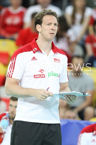  05.06.2015 CZESTOCHOWA<br />SIATKOWKA MEZCZYZN LIGA SWIATOWA 2015 <br />FIVB VOLLEYBALL WORLD LEAGUE 2015 <br />MECZ POLSKA - IRAN ( POLAND - IRAN ) <br />N/Z STEPHANE ANTIGA TRENER ( HEAD COACH ) SYLWETKA <br /> 