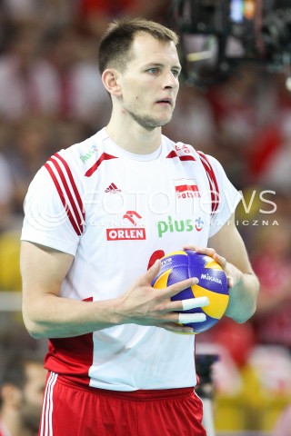  05.06.2015 CZESTOCHOWA<br />SIATKOWKA MEZCZYZN LIGA SWIATOWA 2015 <br />FIVB VOLLEYBALL WORLD LEAGUE 2015 <br />MECZ POLSKA - IRAN ( POLAND - IRAN ) <br />N/Z BARTOSZ KUREK SYLWETKA <br /> 