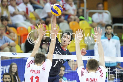  05.06.2015 CZESTOCHOWA<br />SIATKOWKA MEZCZYZN LIGA SWIATOWA 2015 <br />FIVB VOLLEYBALL WORLD LEAGUE 2015 <br />MECZ POLSKA - IRAN ( POLAND - IRAN ) <br />N/Z SHAHRAM MAHMOUDI <br /> 