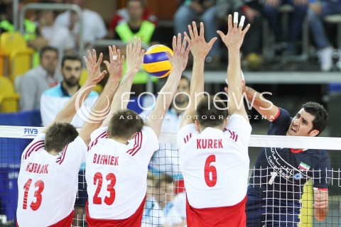  05.06.2015 CZESTOCHOWA<br />SIATKOWKA MEZCZYZN LIGA SWIATOWA 2015 <br />FIVB VOLLEYBALL WORLD LEAGUE 2015 <br />MECZ POLSKA - IRAN ( POLAND - IRAN ) <br />N/Z SHAHRAM MAHMOUDI <br /> 