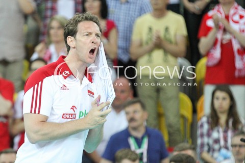  05.06.2015 CZESTOCHOWA<br />SIATKOWKA MEZCZYZN LIGA SWIATOWA 2015 <br />FIVB VOLLEYBALL WORLD LEAGUE 2015 <br />MECZ POLSKA - IRAN ( POLAND - IRAN ) <br />N/Z STEPHANE ANTIGA TRENER ( HEAD COACH ) <br /> 
