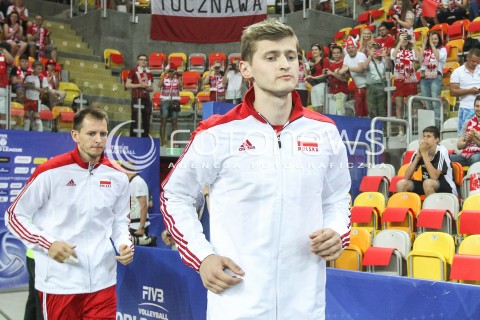  06.06.2015 CZESTOCHOWA<br />SIATKOWKA MEZCZYZN LIGA SWIATOWA 2015 <br />FIVB VOLLEYBALL WORLD LEAGUE 2015 <br />MECZ POLSKA - IRAN ( POLAND - IRAN ) <br />N/Z PIOTR NOWAKOWSKI <br /> 