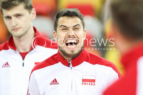  06.06.2015 CZESTOCHOWA<br />SIATKOWKA MEZCZYZN LIGA SWIATOWA 2015 <br />FIVB VOLLEYBALL WORLD LEAGUE 2015 <br />MECZ POLSKA - IRAN ( POLAND - IRAN ) <br />N/Z FABIAN DRZYZGA RADOSC EMOCJE<br /> 