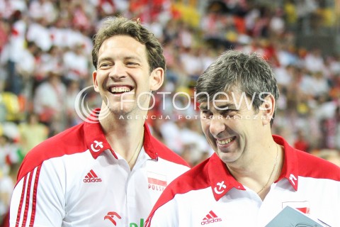 06.06.2015 CZESTOCHOWA<br />SIATKOWKA MEZCZYZN LIGA SWIATOWA 2015 <br />FIVB VOLLEYBALL WORLD LEAGUE 2015 <br />MECZ POLSKA - IRAN ( POLAND - IRAN ) <br />N/Z STEPHANE ANTIGA TRENER ( HEAD COACH ) PHILIPPE BLAIN II TRENER ( ASSISTANT COACH ) <br /> 