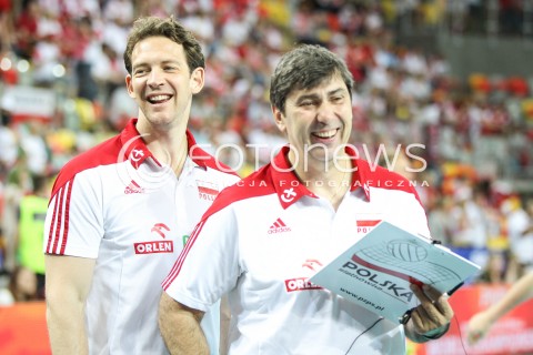  06.06.2015 CZESTOCHOWA<br />SIATKOWKA MEZCZYZN LIGA SWIATOWA 2015 <br />FIVB VOLLEYBALL WORLD LEAGUE 2015 <br />MECZ POLSKA - IRAN ( POLAND - IRAN ) <br />N/Z STEPHANE ANTIGA TRENER ( HEAD COACH ) PHILIPPE BLAIN II TRENER ( ASSISTANT COACH ) <br /> 