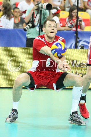  06.06.2015 CZESTOCHOWA<br />SIATKOWKA MEZCZYZN LIGA SWIATOWA 2015 <br />FIVB VOLLEYBALL WORLD LEAGUE 2015 <br />MECZ POLSKA - IRAN ( POLAND - IRAN ) <br />N/Z BARTOSZ KUREK SYLWETKA <br /> 