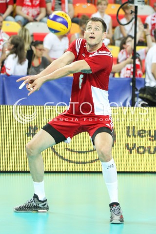  06.06.2015 CZESTOCHOWA<br />SIATKOWKA MEZCZYZN LIGA SWIATOWA 2015 <br />FIVB VOLLEYBALL WORLD LEAGUE 2015 <br />MECZ POLSKA - IRAN ( POLAND - IRAN ) <br />N/Z BARTOSZ KUREK SYLWETKA <br /> 