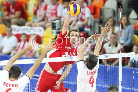  06.06.2015 CZESTOCHOWA<br />SIATKOWKA MEZCZYZN LIGA SWIATOWA 2015 <br />FIVB VOLLEYBALL WORLD LEAGUE 2015 <br />MECZ POLSKA - IRAN ( POLAND - IRAN ) <br />N/Z MATEUSZ MIKA <br /> 