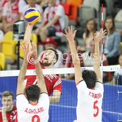  06.06.2015 CZESTOCHOWA<br />SIATKOWKA MEZCZYZN LIGA SWIATOWA 2015 <br />FIVB VOLLEYBALL WORLD LEAGUE 2015 <br />MECZ POLSKA - IRAN ( POLAND - IRAN ) <br />N/Z MICHAL KUBIAK <br /> 