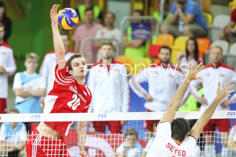  06.06.2015 CZESTOCHOWA<br />SIATKOWKA MEZCZYZN LIGA SWIATOWA 2015 <br />FIVB VOLLEYBALL WORLD LEAGUE 2015 <br />MECZ POLSKA - IRAN ( POLAND - IRAN ) <br />N/Z MATEUSZ MIKA <br /> 