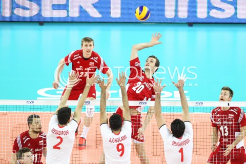 06.06.2015 CZESTOCHOWA<br />SIATKOWKA MEZCZYZN LIGA SWIATOWA 2015 <br />FIVB VOLLEYBALL WORLD LEAGUE 2015 <br />MECZ POLSKA - IRAN ( POLAND - IRAN ) <br />N/Z MATEUSZ MIKA <br /> 