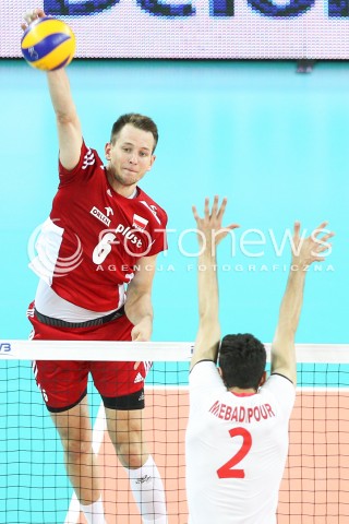  06.06.2015 CZESTOCHOWA<br />SIATKOWKA MEZCZYZN LIGA SWIATOWA 2015 <br />FIVB VOLLEYBALL WORLD LEAGUE 2015 <br />MECZ POLSKA - IRAN ( POLAND - IRAN ) <br />N/Z BARTOSZ KUREK <br /> 