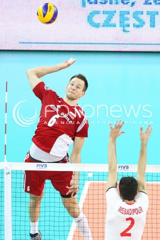  06.06.2015 CZESTOCHOWA<br />SIATKOWKA MEZCZYZN LIGA SWIATOWA 2015 <br />FIVB VOLLEYBALL WORLD LEAGUE 2015 <br />MECZ POLSKA - IRAN ( POLAND - IRAN ) <br />N/Z BARTOSZ KUREK <br /> 