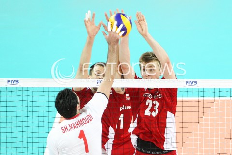 06.06.2015 CZESTOCHOWA<br />SIATKOWKA MEZCZYZN LIGA SWIATOWA 2015 <br />FIVB VOLLEYBALL WORLD LEAGUE 2015 <br />MECZ POLSKA - IRAN ( POLAND - IRAN ) <br />N/Z MATEUSZ BIENIEK BARTOSZ KUREK <br /> 