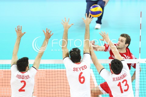  06.06.2015 CZESTOCHOWA<br />SIATKOWKA MEZCZYZN LIGA SWIATOWA 2015 <br />FIVB VOLLEYBALL WORLD LEAGUE 2015 <br />MECZ POLSKA - IRAN ( POLAND - IRAN ) <br />N/Z MATEUSZ MIKA <br /> 