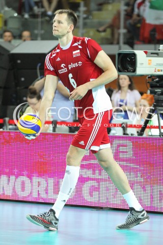  06.06.2015 CZESTOCHOWA<br />SIATKOWKA MEZCZYZN LIGA SWIATOWA 2015 <br />FIVB VOLLEYBALL WORLD LEAGUE 2015 <br />MECZ POLSKA - IRAN ( POLAND - IRAN ) <br />N/Z BARTOSZ KUREK SYLWETKA <br /> 