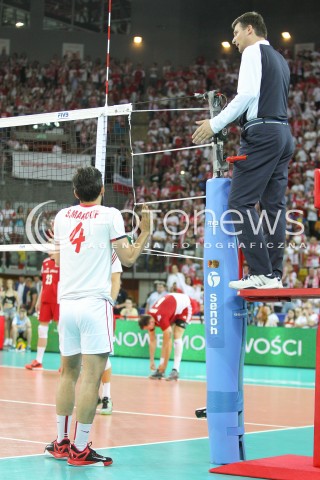  06.06.2015 CZESTOCHOWA<br />SIATKOWKA MEZCZYZN LIGA SWIATOWA 2015 <br />FIVB VOLLEYBALL WORLD LEAGUE 2015 <br />MECZ POLSKA - IRAN ( POLAND - IRAN ) <br />N/Z MIR SAEID MAROUF ( MAFOUFLAKRANI ) SEDZIA DYSKUSJE CHALLANGE KLOTNIA<br /> 