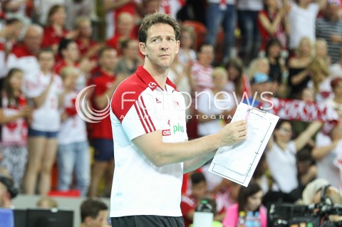  06.06.2015 CZESTOCHOWA<br />SIATKOWKA MEZCZYZN LIGA SWIATOWA 2015 <br />FIVB VOLLEYBALL WORLD LEAGUE 2015 <br />MECZ POLSKA - IRAN ( POLAND - IRAN ) <br />N/Z STEPHANE ANTIGA TRENER ( HEAD COACH ) <br /> 
